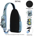 thumbnail image 3 of Crossbody Sling Backpack for Women Men Cute Narwhals Silhouette Shoulder Sling Crossbody Casual Chest Bag for Travel Sports Running Hiking, 3 of 6