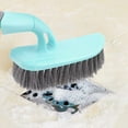 thumbnail image 2 of MUSEYA 1Pack Floor Scrub Brush Blue Plastic for Bathroom and Tile Cleaning Tools, 2 of 7