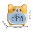 thumbnail image 2 of Alarm Clocks- Cute Dog Clock with Night Light - Rechargeable Battery Operated Digital Clocks for Bedroom (Yellow), 2 of 7