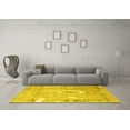 thumbnail image 3 of Ahgly Company Machine Washable Indoor Rectangle Persian Yellow Traditional Area Rugs, 8' x 10', 3 of 4