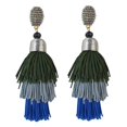 thumbnail image 4 of Pendientes con borlas de hilo Sunnimix gris, 4 of 8