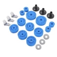 thumbnail image 3 of OULII 1 Set Drum Muffler Pad Blue Cotton Pad for Preventing Cymbals Colliding, 3 of 8