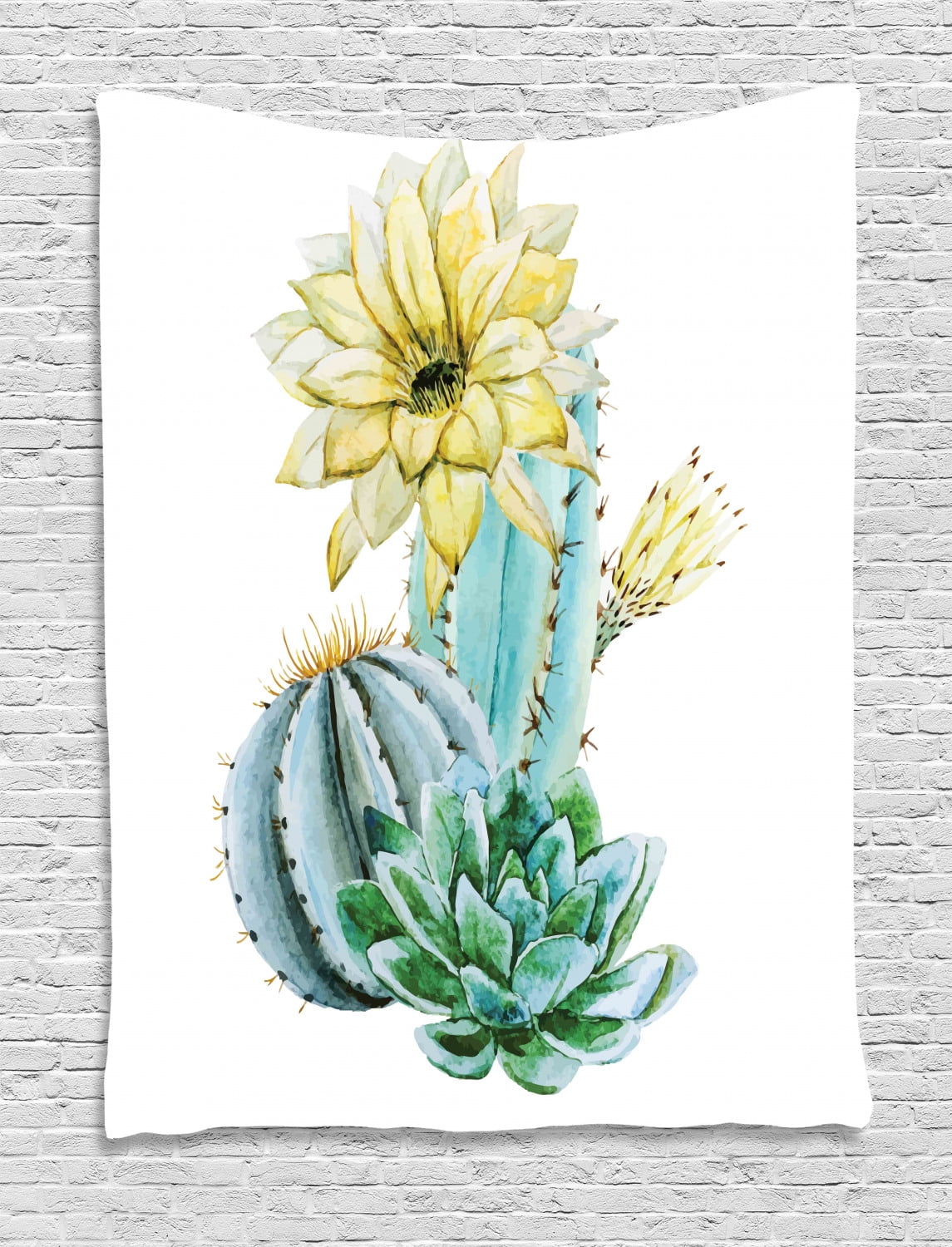 Download Cactus Decor Canvas Slip On Shoes,Vector Image with ...