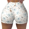 thumbnail image 2 of Xecao Elephants And Giraffes Print Workout Shorts for Women Soft Smooth Gym Yoga Scrunch Active Tennis Workout Running Shorts-XX-Large, 2 of 8