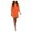 Orange, variant on Womens Dresses for Wedding Guest Short Sleeve Tunic Dress V Neck Casual Loose Flowy Swing Shift Dress