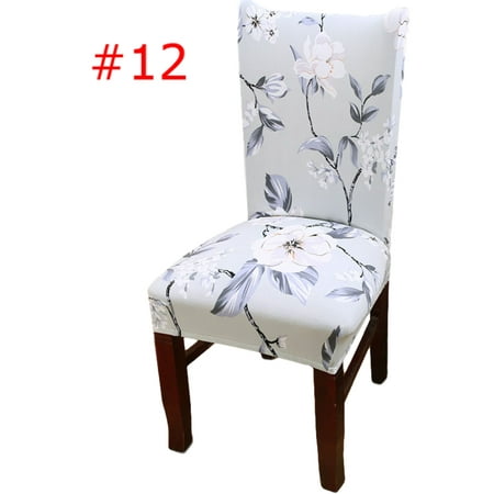 

Pudcoco Floral Print Chair Covers Home Dining Spandex Chair Cover