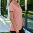 thumbnail image 6 of T Shirts For Women Womens Tops Spring And Autumn Short Sleeved V Neck T Shirt Top, 6 of 7