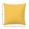 thumbnail image 5 of Casual Cushion Outdoor Throw Pillow, Sunbrella Fade & Water Resistant for Patio Furniture, Adirondacks & Porch Swings, 20"W x 20"L, 6" thick, Reversible, Spectrum Daffodil, 5 of 5