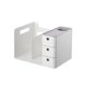 thumbnail image 1 of Monstrate Soporte para caja de almacenamiento de libros, cajones de sujetalibros, cepillo de plástico multiusos de negocios para organizador de Carpetas de archivos Gris, 1 of 6