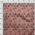 thumbnail image 2 of oneOone Cotton Flex Dusty Rose Fabric Geometric|Leaves & Floral Block Diy Clothing Quilting Fabric Print Fabric By Yard 40 Inch Wide, 2 of 4