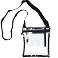thumbnail image 1 of Youngever Clear Cross-Body Purse, Stadium Approved Clear Vinyl Bag, Adjustable Strap, Extra Inside Pocket, 1 of 4
