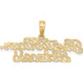 thumbnail image 4 of 14K Yellow Gold Puerto Rican Princess Charm (10.07 X 32.97) Made In United States k8911, 4 of 5