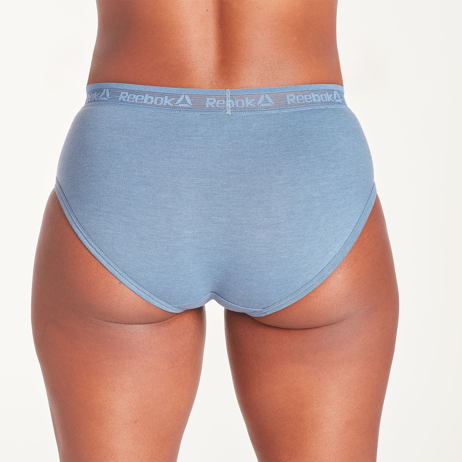 Reebok Women's Underwear Performance Cotton Hipster Panties, 6-Pack, Sizes XS-3XL