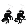 thumbnail image 1 of 1 Paire de Boucles d'Oreilles en Forme de Chat pour Halloween (Noir), 1 of 8