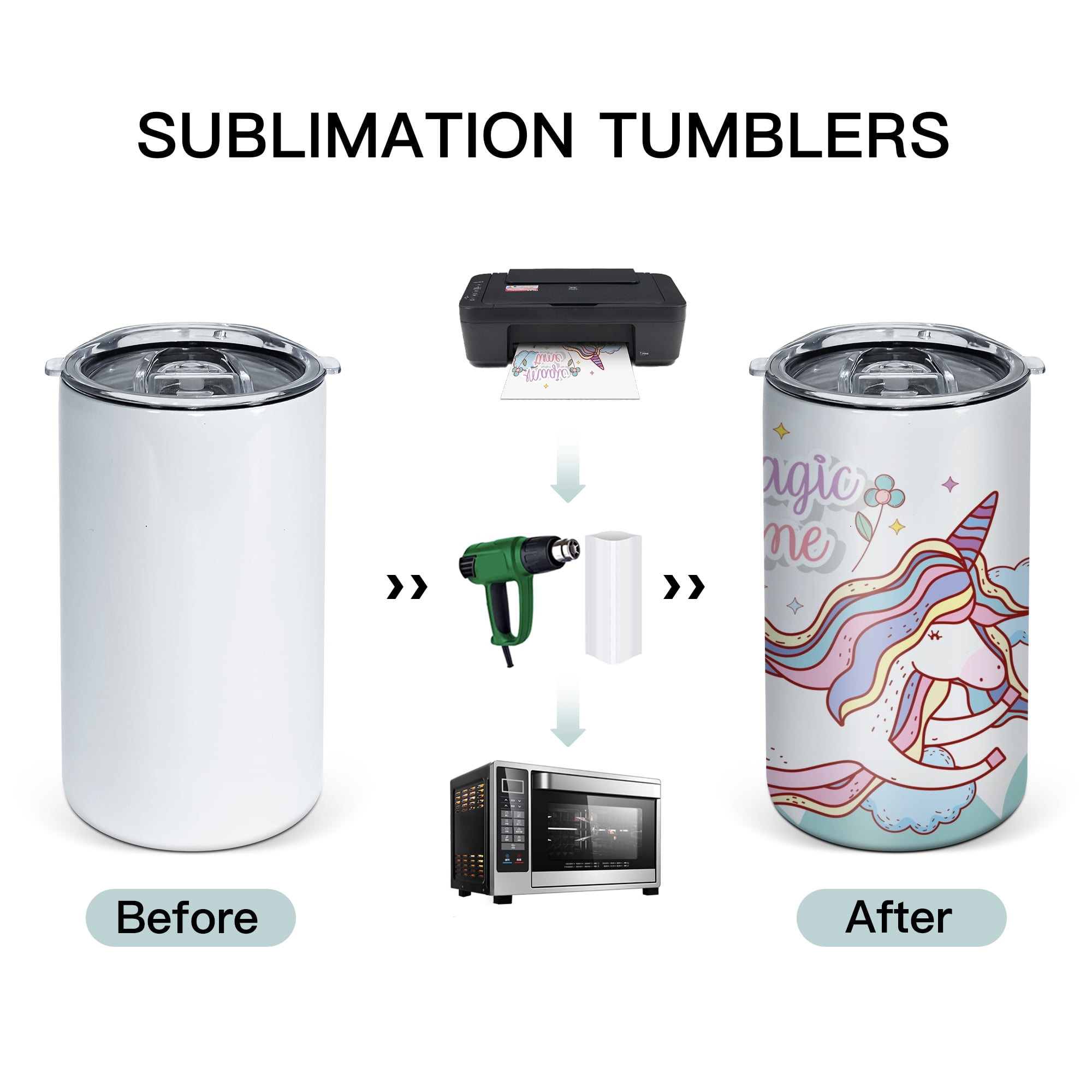 AGH Sublimation Sippy Cups Blanks Tumblers with Handles, 30 Pack 12 oz Straight Sublimation Tumblers Stainless Steel Insulated Skinny Tumblers with Splash-proof Lid, Shatterproof Water Tumbler