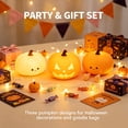 thumbnail image 6 of Dimmable Silicone Pumpkin Night Light, Auto‑Off Timer LED Touch Lamp, Portable Cordless Bedside Light for Nursery, Desk and Halloween Room Decoration, 6 of 6