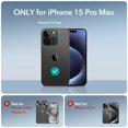 thumbnail image 2 of Funda de teléfono ESR para iPhone 15 Pro Max con protectores de pantalla, 2 of 8