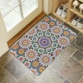 thumbnail image 4 of Bohemian Retro Color Diamond Pattern (4) Door Mat Welcome Door Mat for Front Door, Home Entrance, Yard, Floor, Patio, Non Slip Spring Summer Welcome Mat Indoor Outdoor Doormat 30"*17", 4 of 6