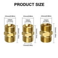 thumbnail image 3 of Yauxim Cleaning Machine Connector High Pressure Washer Hose Extension Connector Adapter, M22-15mm M22-14mm Male Adapter, M22-14 to 15MM Male Brass Fitting, 3 of 7