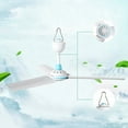 thumbnail image 2 of 12V Ceiling Fan Household Air Cooler Hanging Tent Fans with 2.4m Cable for Home Bed Camping Outdoor Office Barbecue, 2 of 11