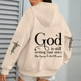 thumbnail image 4 of God Is Still Writing Your Story Hoodies for Women Long Sleeve Christian Hooded Sweatshirt with Pockets Pullover Tops, 4 of 6