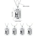thumbnail image 3 of BJUTIR Valentine'S Day Gift To My Son Love Dad Mom Personalized Creative Letter Necklace Good Luck Necklace Simple Pendant Pendant Necklace, 3 of 7