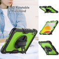 thumbnail image 4 of for iPad 9th 8th 7th Generation (10.2 inch, 2021/2020/2019) Heavy Duty Shockproof Rugged Case with Screen Protector 360° Rotating Stand Hand Strap Shoulder Strap, 4 of 8