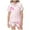 Z72-Light Pink, variant on YUEHUA Valentine's Day Unisex Kids Boys and Girls Pajama Sets Summer Short Sleeve With Shorts Sleepwear Satin Button Down Loungewear, Size 2-3 Years