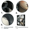 thumbnail image 3 of Designart "Black and White Cubist Woman Portrait VI" Fashion Framed Wall Art - Glam Black Woman Living Room Framed Canvas Art, 3 of 6