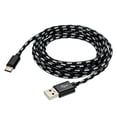 thumbnail image 1 of Cable USB Tipo C Cargador Cable Carga Cable Tipo C Cable De Teléfono Datos Sync Nylon Reemplazo Trenzado Para Negro, 1 of 6