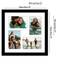 thumbnail image 6 of Americanflat 12x12 Collage Picture Frame - Fits Four 4x6 Photos or One 12x12 Picture - Black, 6 of 7