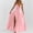 Pink, variant on Women's Formal Dresses Fashion Slit Breathable Slim Fit Dress Women Summer 2026 V Neck Interview Dress Beach Accessories for Business and Casual Orange L