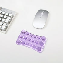 Transparent Wrist Rest Mouse Pad Crystal Clear Gel Wrist Support Waterproof Office Desk Accessory Ergonomic Computer Keyboard Pad