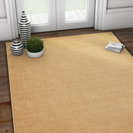Well Woven Kings Court Warby 3 X 4 7 Modern Solid Plain Beige Non Slip Indoor Outdoor Area Rug