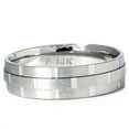 thumbnail image 1 of Bague de Mariage Sculptée à la Main en Or Blanc 14K, 1 of 2