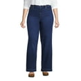 thumbnail image 3 of Lands' End Women's Plus Size Recover High Rise Wide Leg Blue Jeans, 3 of 3