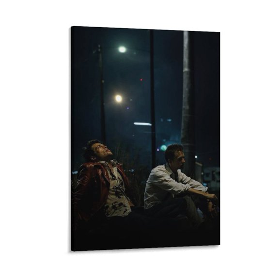 Fight Club Movie Poster (4) Room Aesthetic Poster Print Art Wall Painting Canvas Posters Gifts Modern Bedroom Decor 12x18inch(30x45cm)