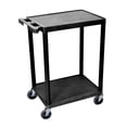 thumbnail image 1 of Carrito utilitario Luxor multiusos con 2 estantes, negro, 1 of 6