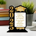 thumbnail image 6 of 2025 Graduation Table Decor - Wooden Tiered Tray Centerpiece with Black & Gold Accents - for Grad Party, Home Decoration & Holiday Celebrations, 6 of 8