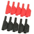 thumbnail image 3 of Prise Banane Empilable, 10 Connecteurs de Prise Banane Fils Multimètres Entièrement Isolés 4 MM Extrémités Adaptateur de Prise Banane Rouge, Multioutils, 3 of 8