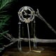 thumbnail image 1 of Abanico de palacio, abanico de viento, abanico hueco para sexos opuestos, accesorios de tiro, joyas antiguas, 1 of 1
