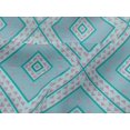 thumbnail image 4 of oneOone Viscose Jersey Fabric Diamond|Triangle & Check Geometric Print Fabric By Yard 60 Inches Wide, 4 of 5