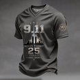 thumbnail image 2 of Men's Vintage 911 Memorial Never Forget American Flag Honor Faith Hope Tops, S, 2 of 5