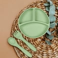 thumbnail image 3 of Bdday Party Plates Baby Meal Children Is Meal Divided Into Compartments Complementary Food Bowl Food Grade Integrated Suction Cup Dinner Plates, 3 of 3