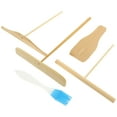 thumbnail image 5 of Troglfold spatula turner 5pcs Wooden Crepe Spreader Pancake Maker Dough Brush DIY Kitchen Tool,9.45"X6.3"X0.79", 5 of 10