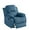 Fabric-Blue, variant on Aukfa Fabric Recliner Chair Overstuffed Armchair, Blue