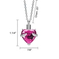 thumbnail image 2 of Cremation Memorial Keepsake Urn Pendant Necklace with Gift Box, 2 of 3