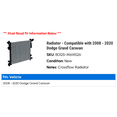 thumbnail image 2 of Radiator - Compatible with 2008 - 2020 Dodge Grand Caravan 2009 2010 2011 2012 2013 2014 2015 2016 2017 2018 2019, 2 of 2