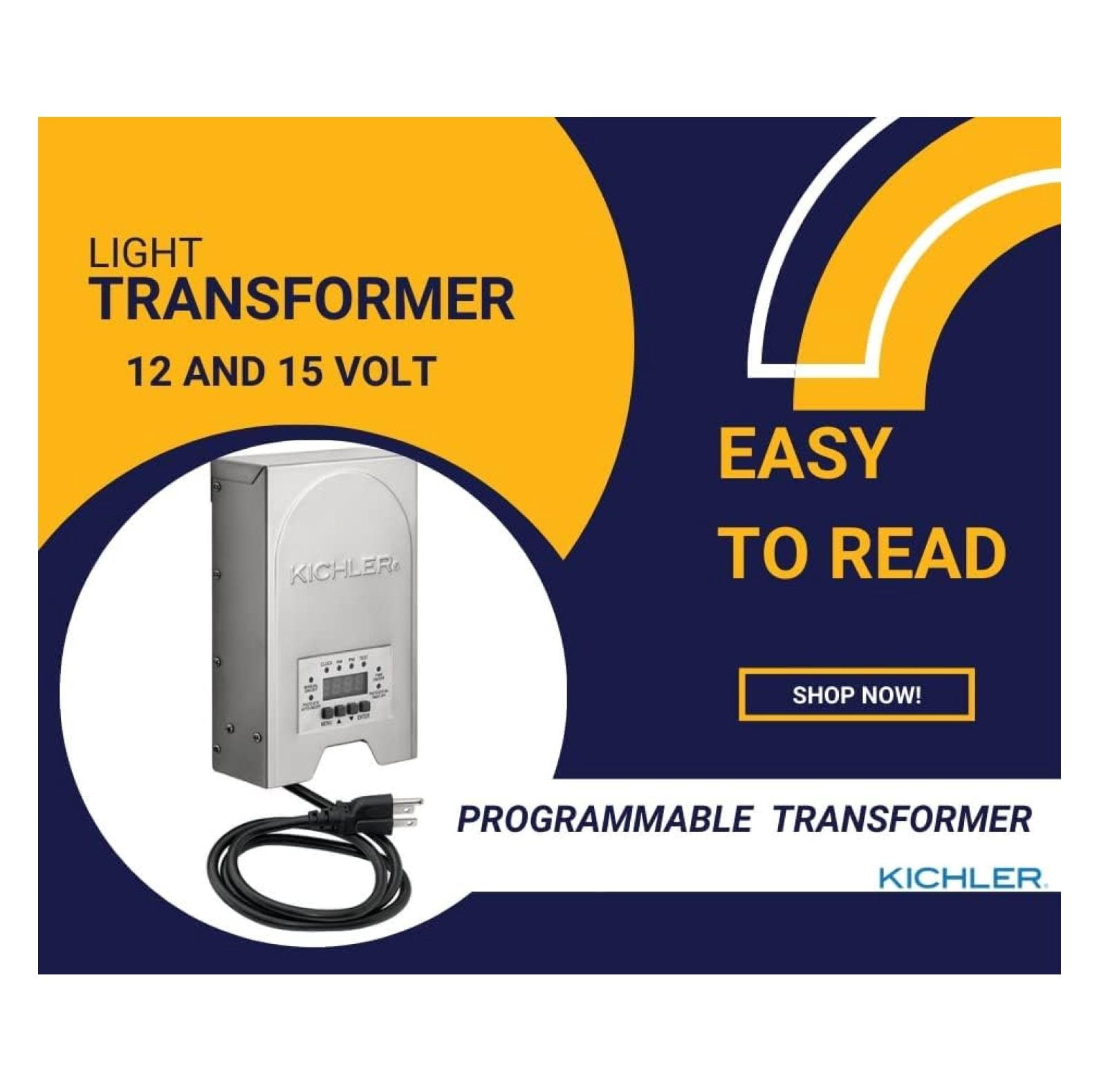12217-200 Watt 12V/15V Multi-Tap Low Voltage Outdoor Landscape Transformer with Digital Timer and Built in Protector - Weatherproof