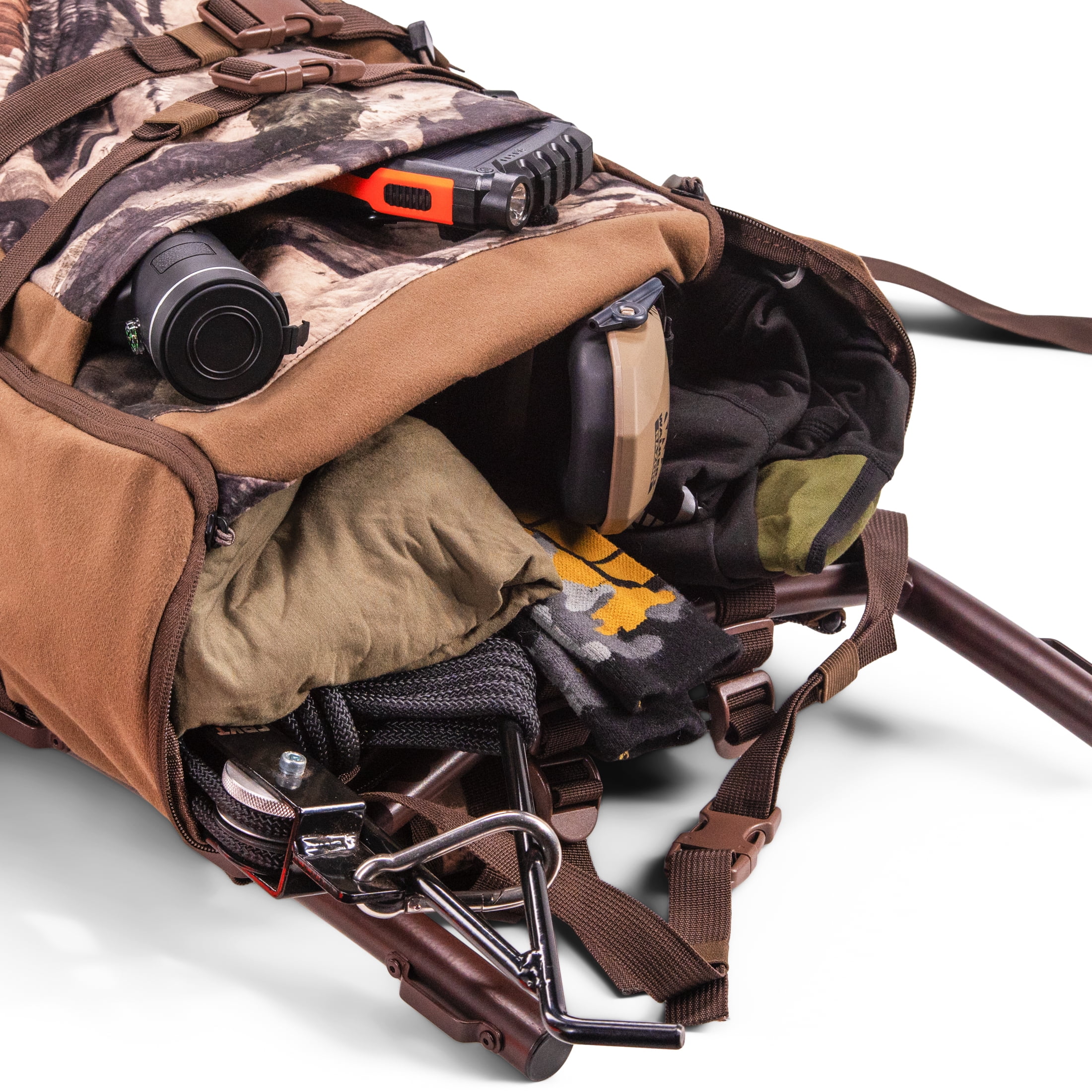 Mossy Oak 40L Elk Backpack, External Frame, Unisex, Terra Gila Camouflage